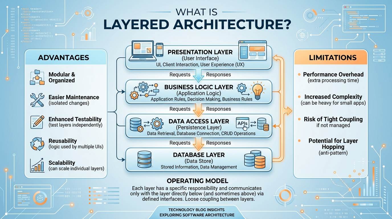What Is Layered Architecture? Model, Pros and Cons, Examples | Hoàng ...